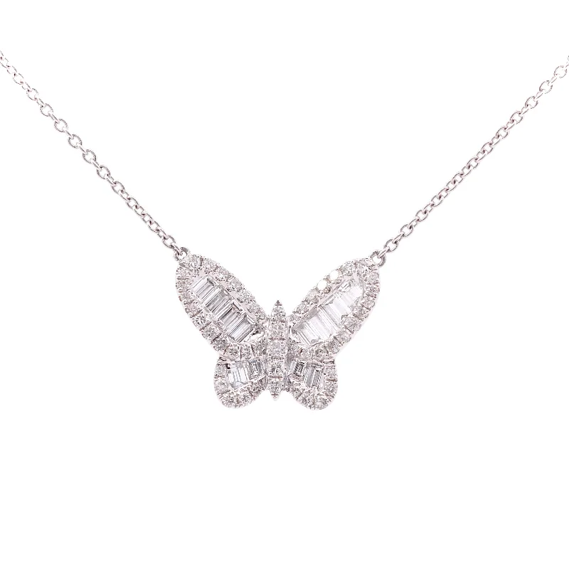 Diamond Butterfly Necklace