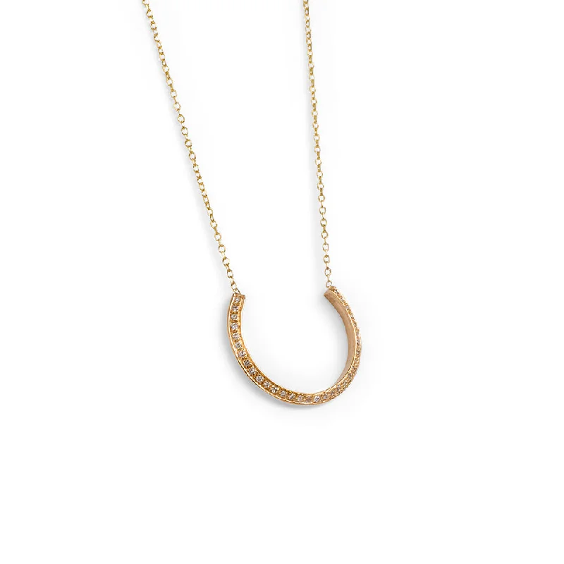 diamond crescent necklace