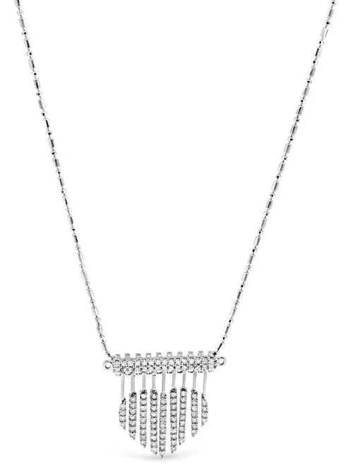 Diamond Heart Dangle Necklace