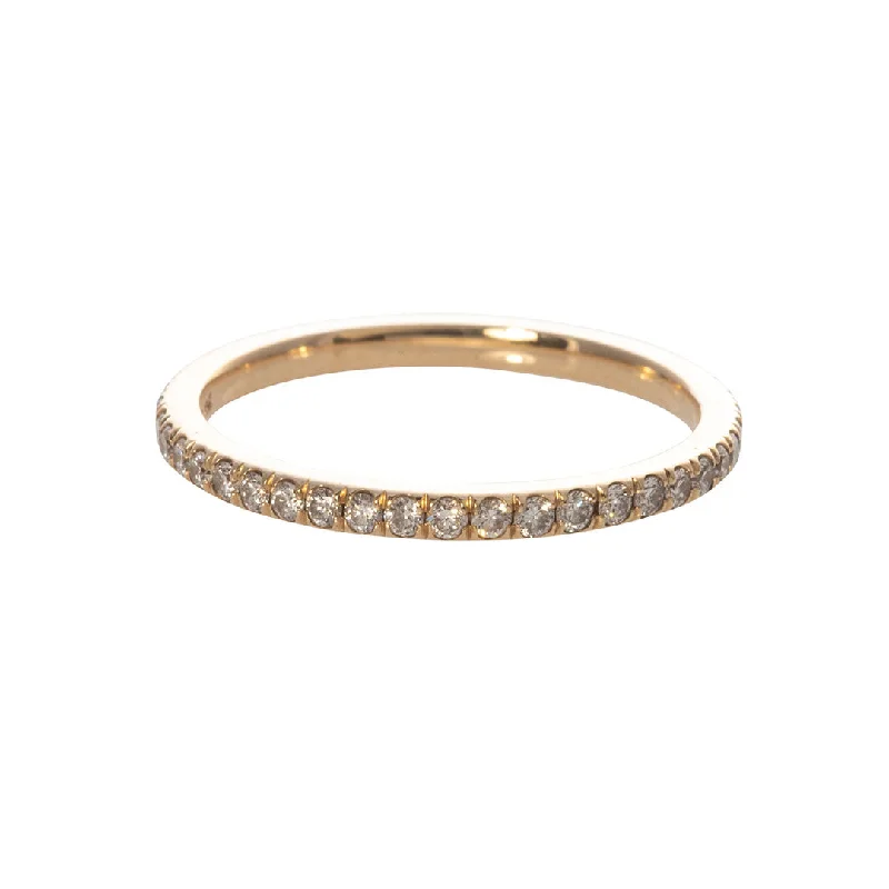 .42ctw Diamond Micro Pavé 14K Yellow Gold Eternity Band