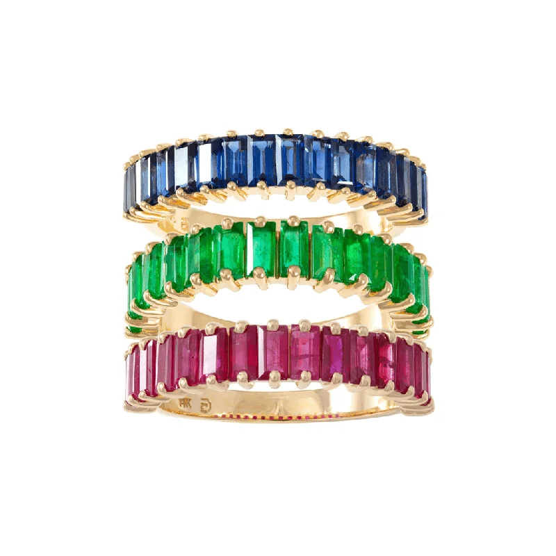 Baguette Gemstone Band