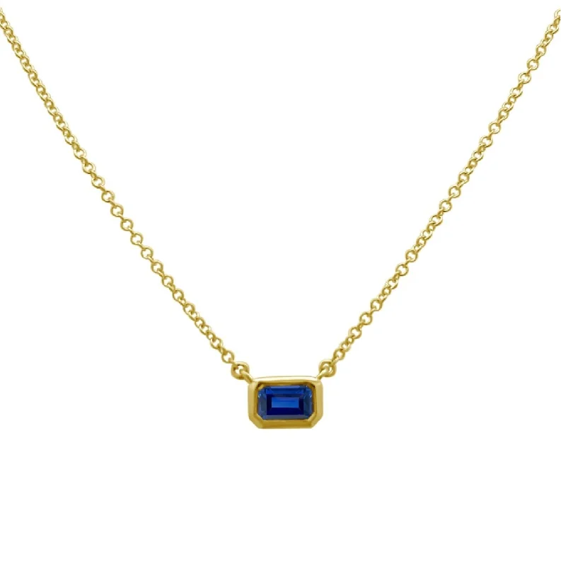 Gemstone Bezel Necklace