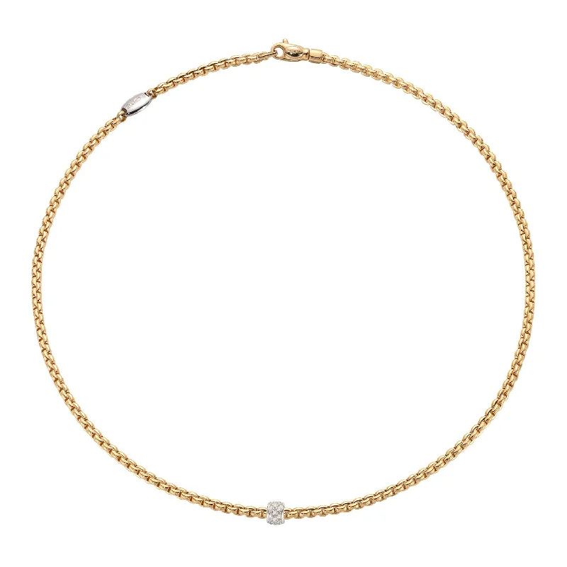 FOPE Eka Necklace With Diamond Pave'