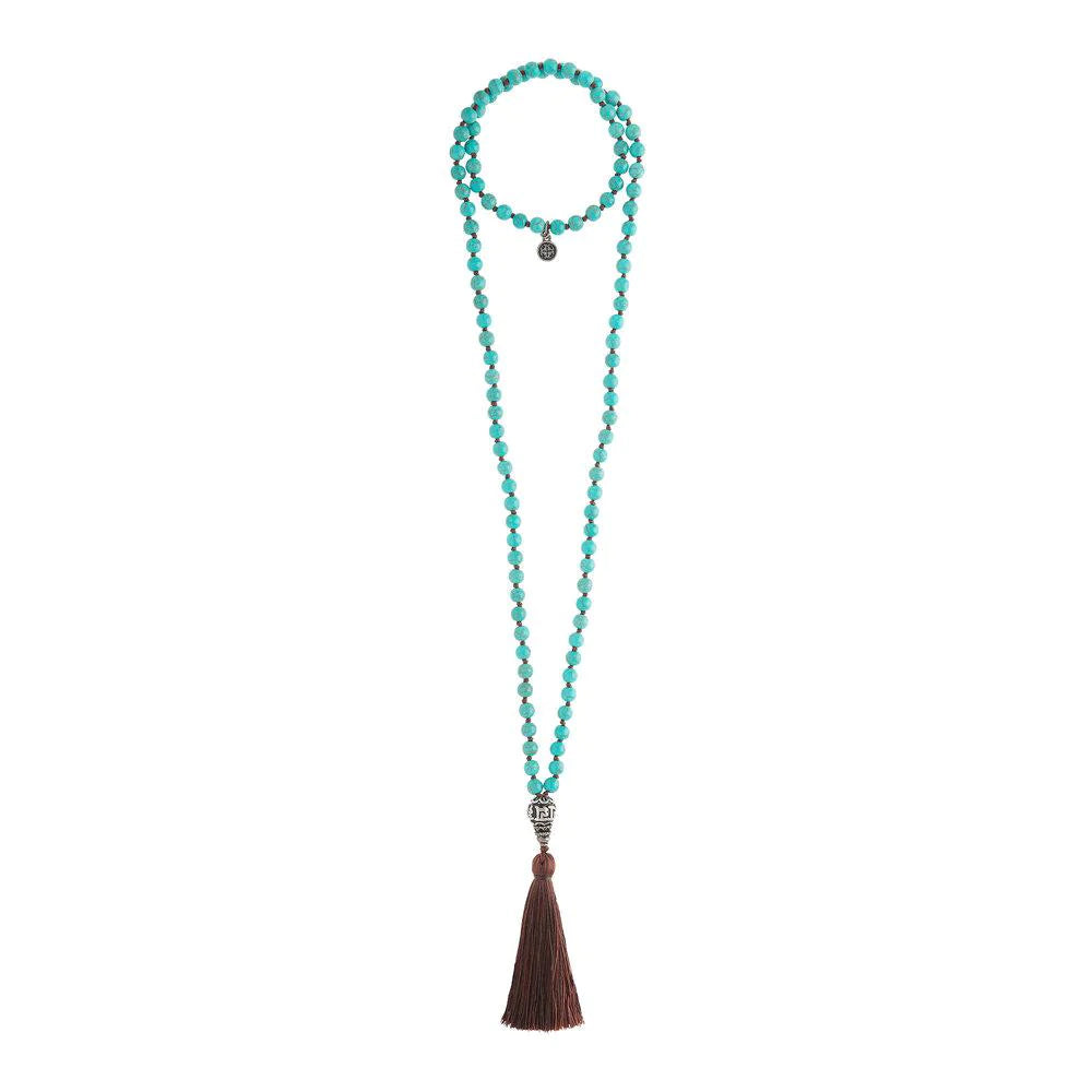 Gemstone Mala - Howlite Turquoise