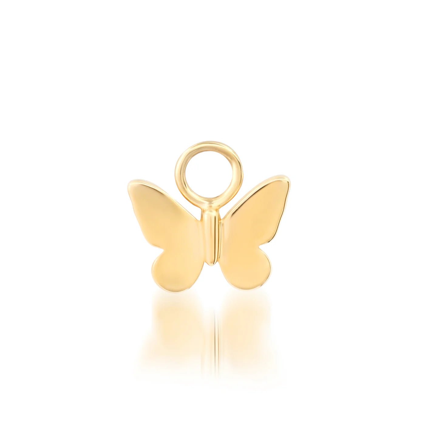 Gold Butterfly Huggie Charm