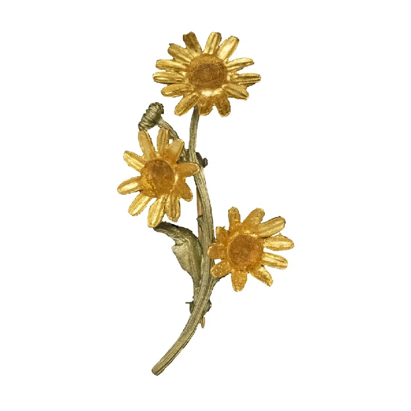 Golden Butter Daisy Brooch