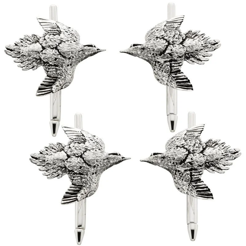 Grainger McKoy Sterling Silver Dove Stud Set