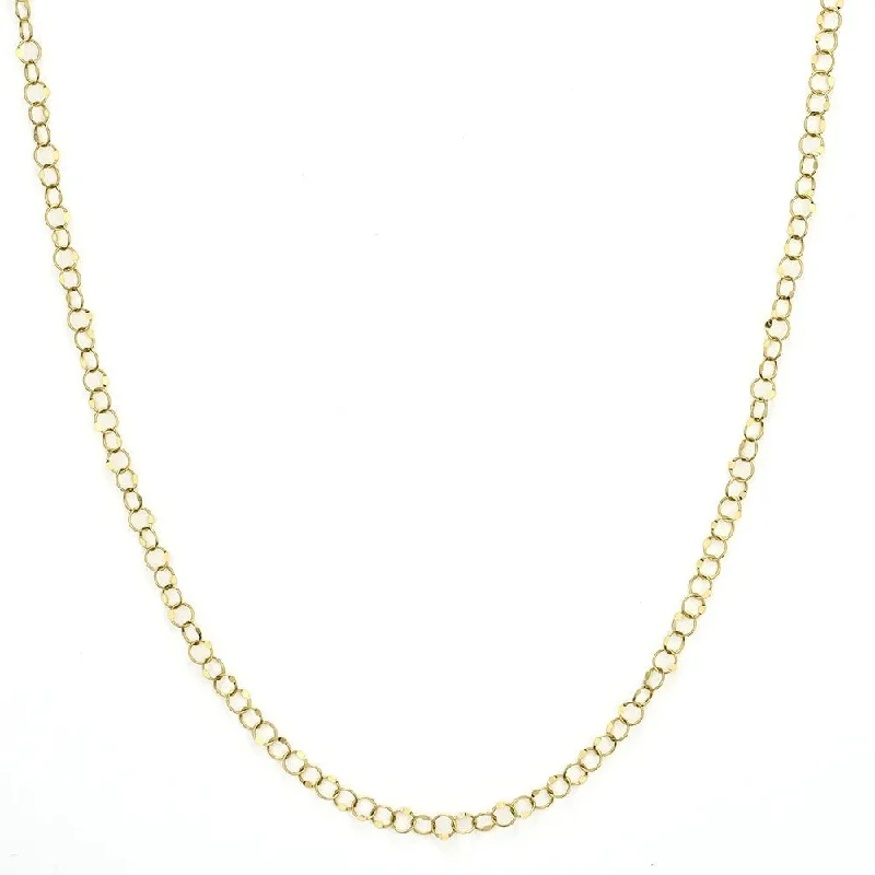 Jude Frances Hammered Circle Chain Necklace