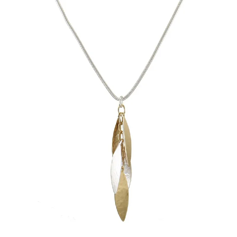 Long Layered Leaves Necklace