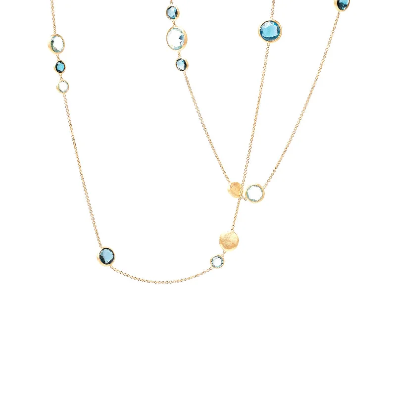 Marco Bicego Jaipur Color Long Mixed Topaz Necklace