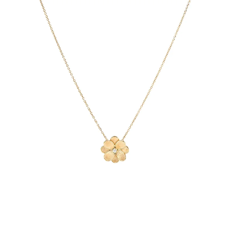 Marco Bicego Petali Flower Pendant Necklace with Diamonds