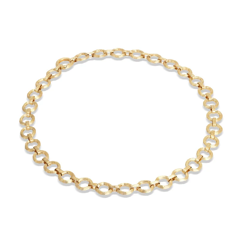 Marco Bicego Jaipur 18K Yellow Gold Flat Link Collar CB2609 Y