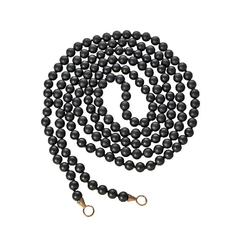 Marla Aaron Buffed Hematite Strand