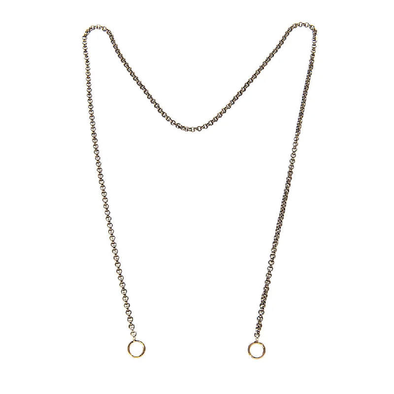 Marla Aaron Silver Rolo Chain Necklace