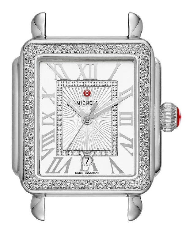 DECO MADISON DIAMOND SS, SILVER WHITE SUNRAY W/DIAMONDS