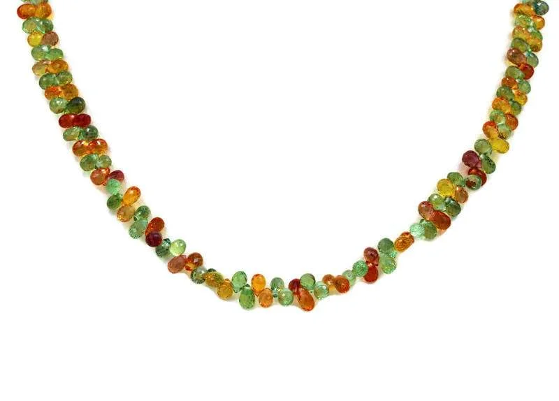 MULTI COLORED SAPPHIRE NECKLACE