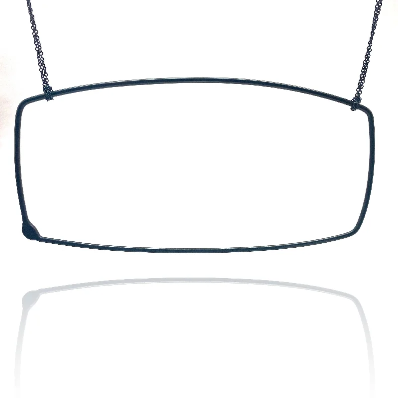 Oversized Rectangular Necklace