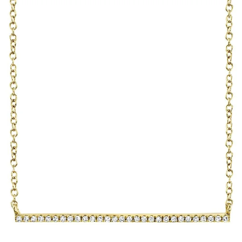 Pave Bar Necklace