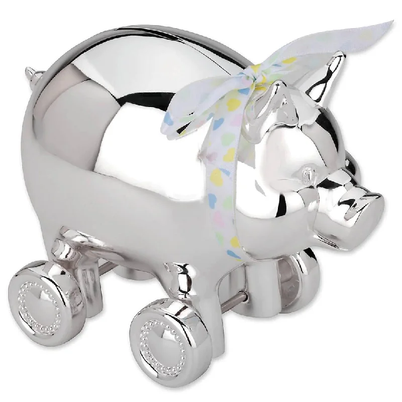 Piggy with Wheels Coin Bank