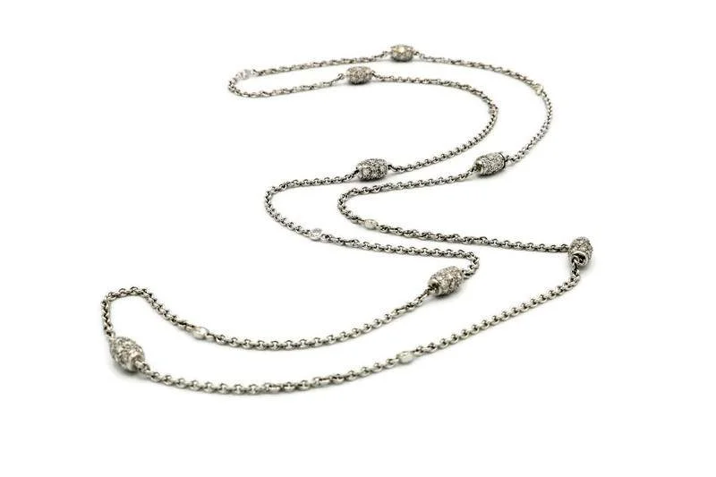 PLATINUM DIAMOND PAVE NECKLACE