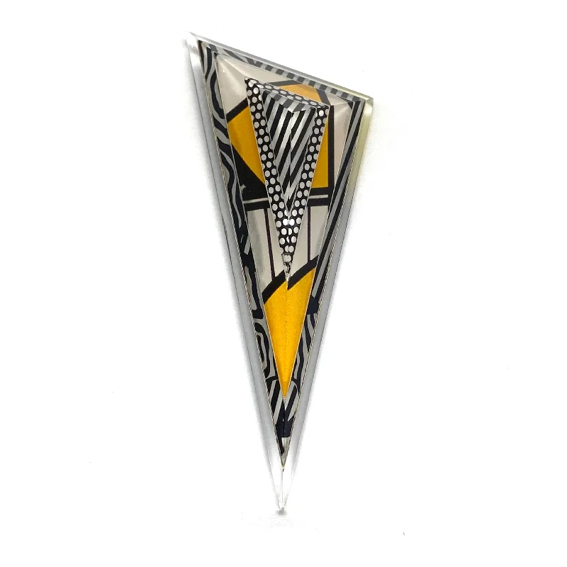 Pop Art Triangle Brooch