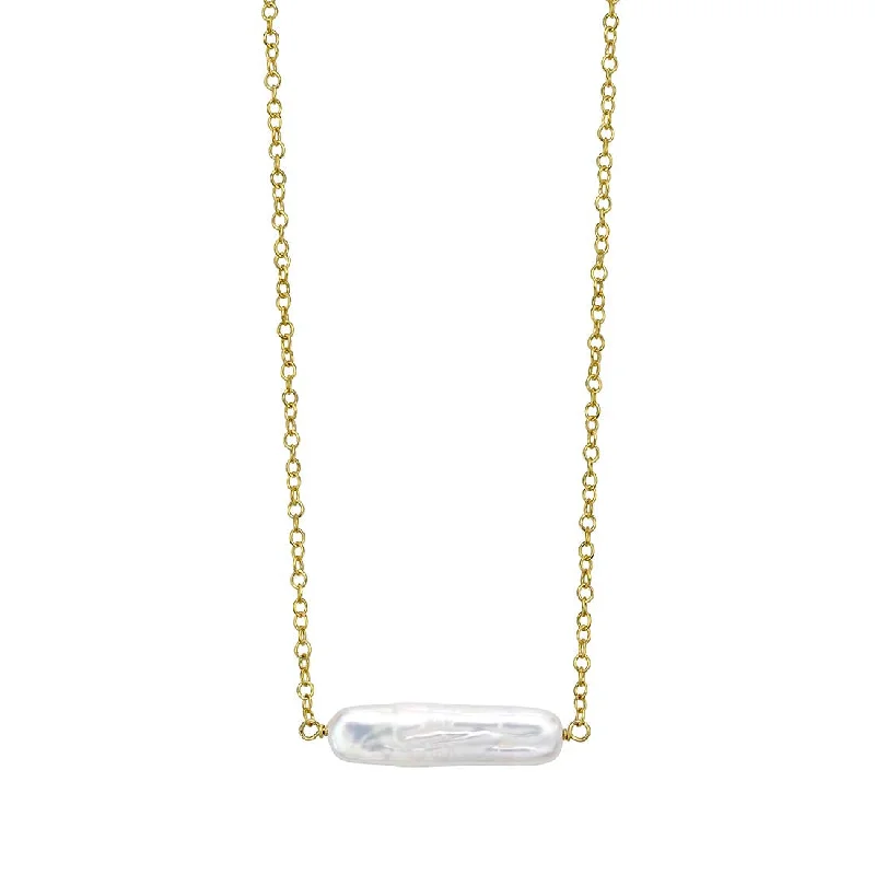 Rectangle Pearl Pendant