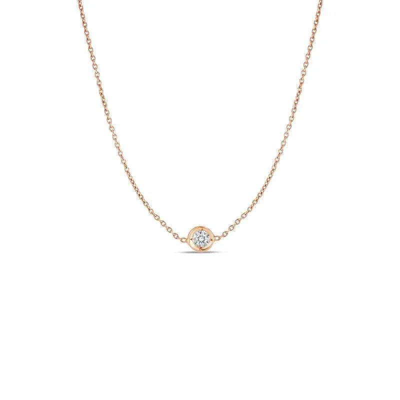 Roberto Coin By The Inch Solitaire Necklace