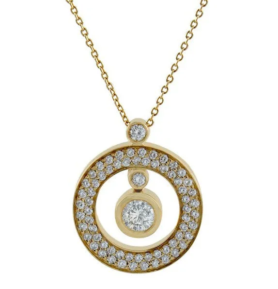 Roberto Coin Mini "O" Diamond Pendant Necklace