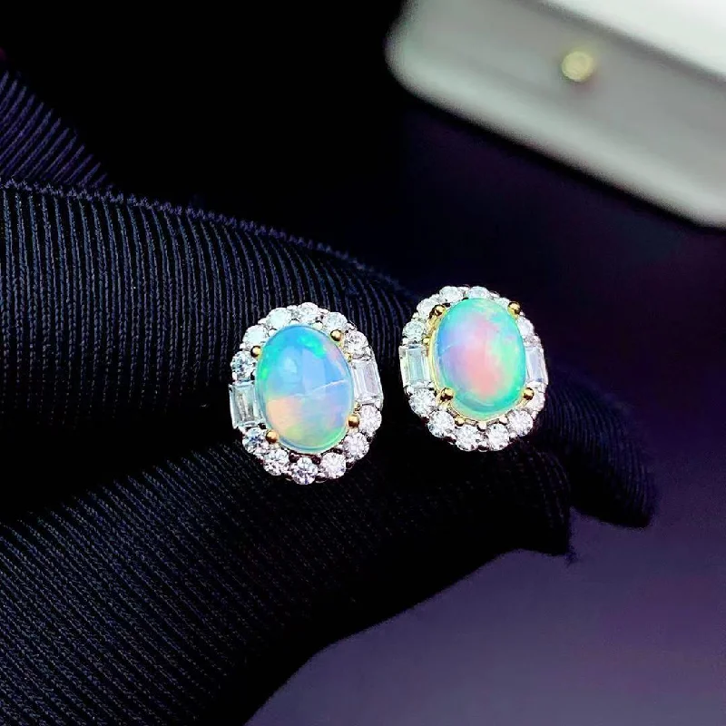 Opal earrings