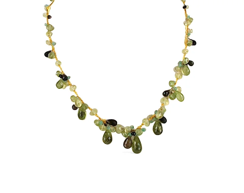 SEMI PRECIOUS BRIOLETTE NECKLACE