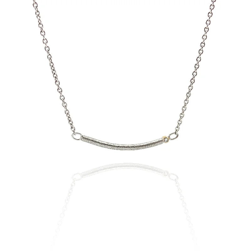 Silver Bar Necklace