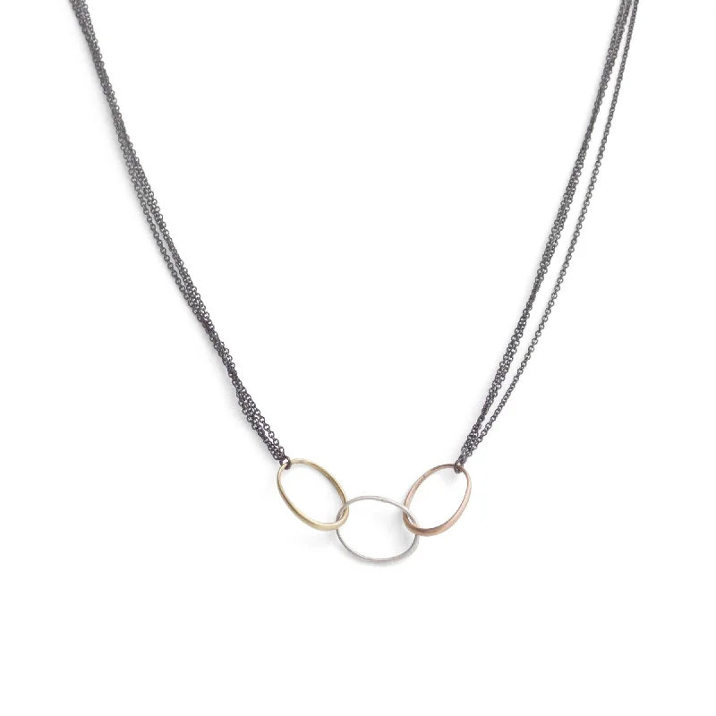 small "o" trinity necklace