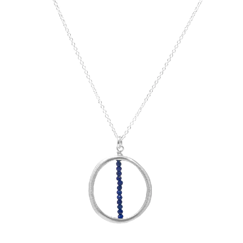 Sterling Silver Lapis Pendant