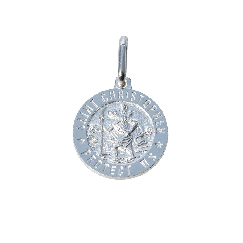 Sterling Silver St. Christopher Medal Pendant