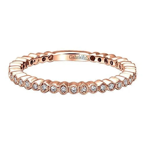 Rose Gold Diamond Stackable