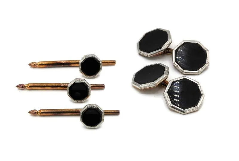 VINTAGE CUFFLINK AND STUDS SET