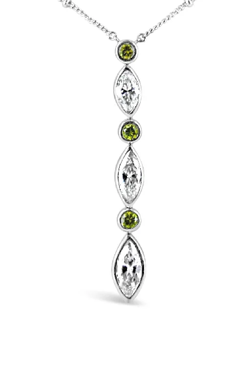 YELLOW DIAMOND DROP NECKLACE