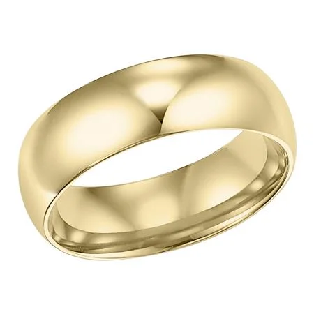 10K Yellow Gold 4mm Comfort Fit Plain Wedding Band